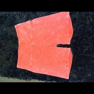 Pink marble biker shorts